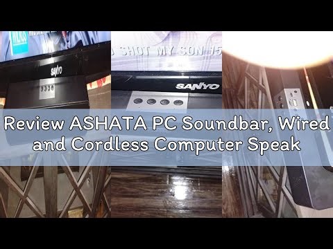 Review ASHATA PC Soundbar, Wired and Cordless Computer Speaker Home Theater Stereo Sound Bar, BT U D