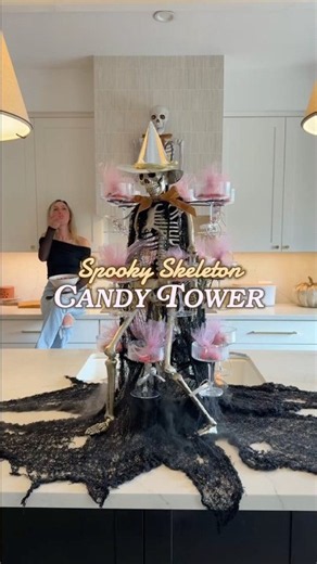 DIY Halloween Skeleton Candy Tower! 🍬💀 | Kids Halloween Party Idea