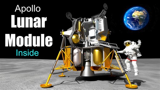Uncover the lunar module's interior