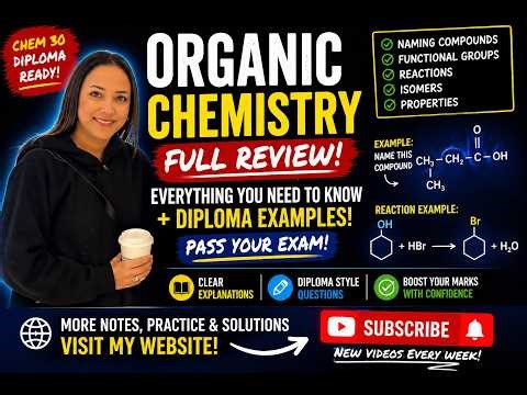 PASS Organic Chemistry FAST (Full Review + Diploma Examples!) #Chemistry #OrganicChemistry #Chem30