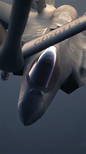 Watch: F-35 Stealth Fighters Refuel Mid-Air While Patrolling Middle East #shorts