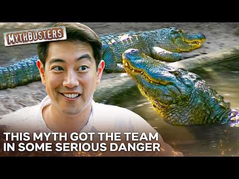Does Zigzagging Actually Work Against A Charging Crocodile? | MythBusters