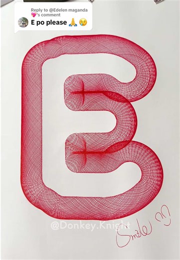 Creating Beautiful Spirograph Letters: The Letter E