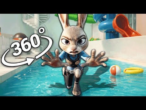 Zootopia: Judy Hopps Waterpark (Found Footage) | 360° VR