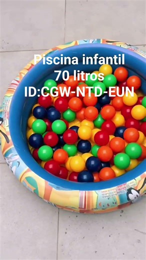 Piscina infantil inflável com bolinhas Coloridas. #inflável #infantil ID:CGW-NTD-EUN