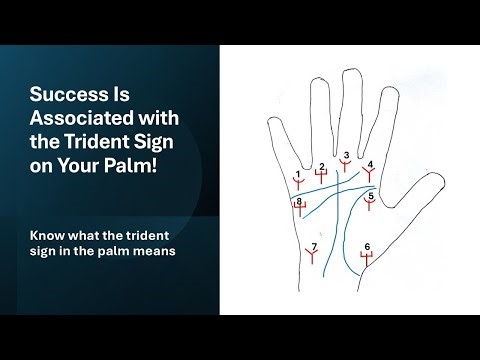 Success Is Associated with the Trident Sign on Your Palm! | Palm reading | palmistry | Trishul sign