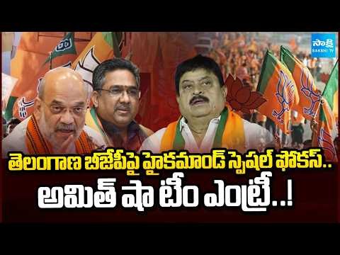 Amit Shah’s Special Focus on Telangana BJP | Amit Shah Team Enters In Telangana Politics | Sakshi TV