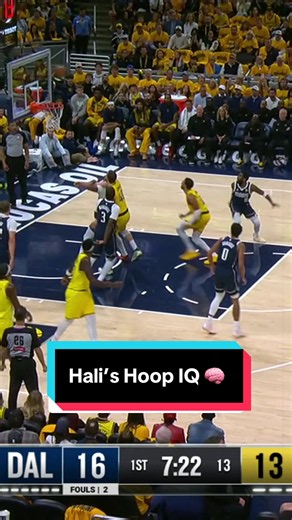Hali follows his own shot with the self lob off the glass 🪞 🔥 #NBA #Basketball #Pacers #TyreseHaliburton
