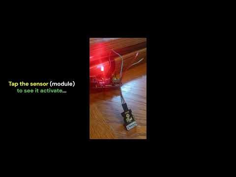 Knock Sensor Module and Arduino #microcontrollers #arduino #arduinoproject #modules #electronics