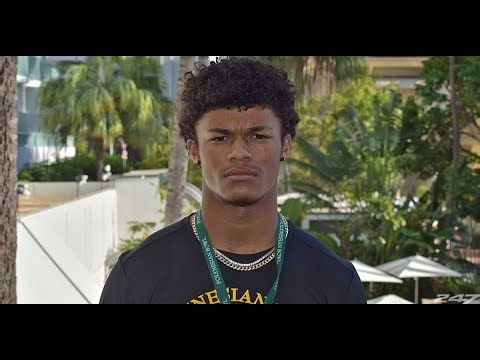 USC four-star cornerback signee Fabian Ross practice highlights from the Polynesian Bowl