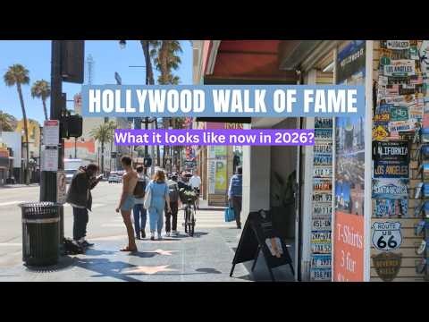 What Hollywood Walk of Fame Is Really Like | Walking Tour 2026 | 4K