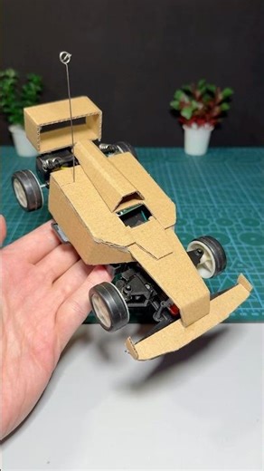 ✅F1 🏎️ DIY Cardboard RC Car🏁 #shorts #tech #racing #electric #project