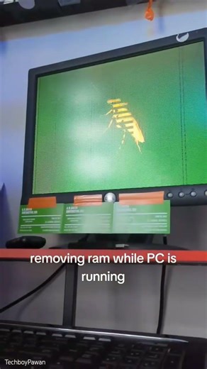what happened when I removed ram while PC is running?