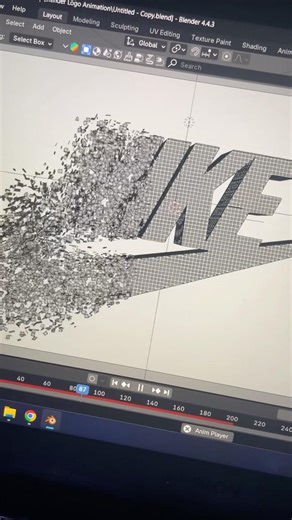 Blender Particle Logo Animation