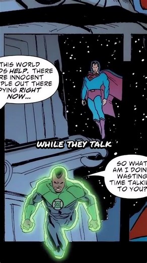 Green Lantern falls in guilt...