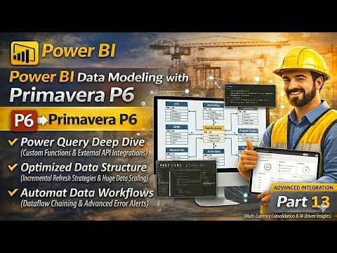 Power BI Data Modeling with Primavera P6 | Power Query, Data Structure & Automation | Part 13