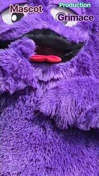 Grimace Mascot Costume for fast food cafes, events, edvertisying, social media content/ Mascot maker