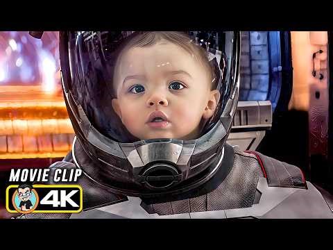 Ant-Man Becomes a Baby?! | AVENGERS: ENDGAME | Time Travel Test Scene (4K)