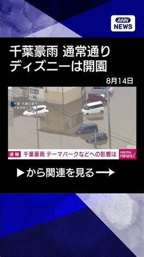 [News] Tokyo Disney Resort and Summer Sonic proceeding as planned despite Chiba heavy rain #shorts