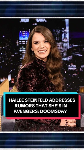 @Hailee Steinfeld addresses rumors that she’s in Avengers: Doomsday 👀 #FallonTonight #TonightShow #HaileeSteinfeld #Avengers #Marvel
