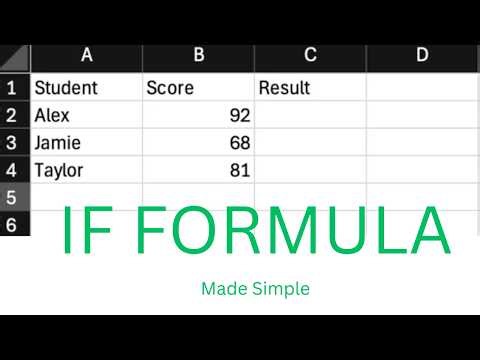 How to use the IF Formula in Excel (Beginner Guide)
