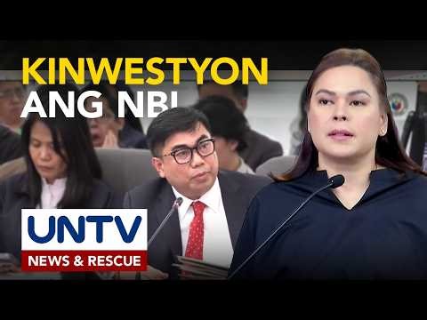 Ebidensyang pinresenta ng NBI sa impeachment hearing, kinwestyon ng abogado ni VP Sara