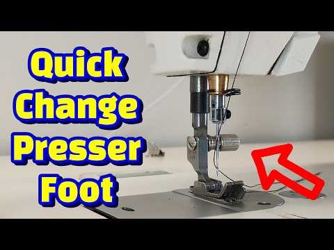 How to Install a Quick Change Presser Foot Button | Industrial Sewing Machine (High Shank)