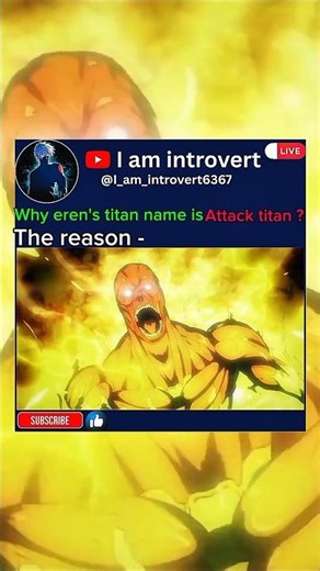 why eren's titan name is attack titan? #anime #eren #attackontitan #fyp #explore