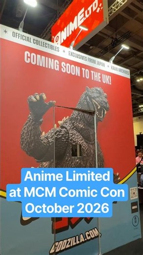 GODZILLA, Studio Ghibli, Anime Blu-rays & Vinyl were ‪@Alltheanime‬ booth all weekend #mcmcomiccon