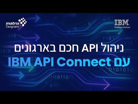 וובינר: ניהול API חכם בארגונים