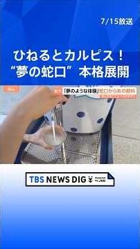 「夢のような体験」各地で広がる蛇口から○○ ついに“カルピスじゃぐち”も！ 2030年までに累計1000台の設置目指す｜TBS NEWS DIG #shorts
