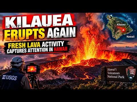 Kilauea Erupts Again — Fresh Lava Activity Captures Attention in Hawaii