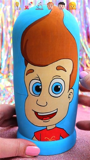 ASMR UNBOXING Jimmy Neutron Nesting Dolls Review❤️#shorts #asmr #jimmyneutron #trending #viral #fyp