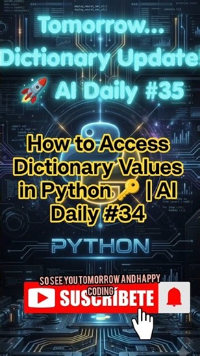 How to Access Dictionary Values in Python 🔑 | AI Daily #34