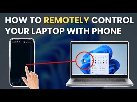 How to remotely control your laptop with your phone #tipsandtricks #remotecontrol