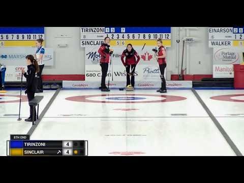 *2019 WCT Canad Inns Women's Curling Classic: Jamie Sinclair, USA vs.Tirinzoni, Switzerland.