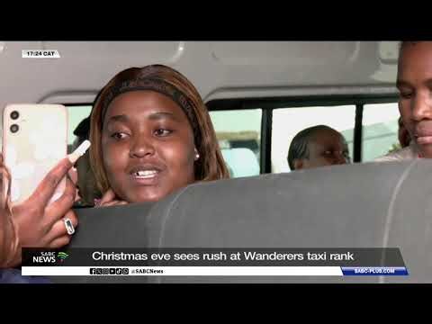 Christmas eve sees rush at Wanderers taxi rank
