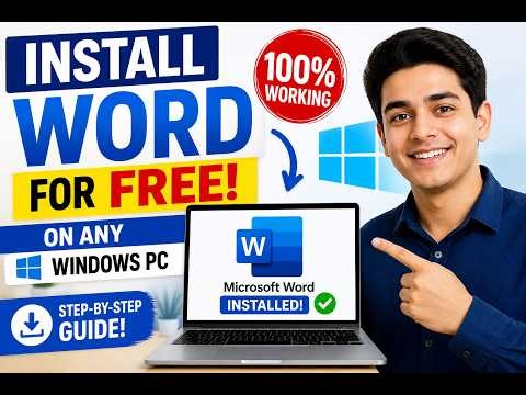 How to Install Microsoft Word for FREE on Any Windows PC (Step-by-Step Guide 2026)