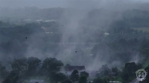 Sauk City, Wisconsin — up-close drone video capturing suction vortices in a tornado. Intense rotation, debris, and a surreal, high-energy moment from the storm. 📹🌪️ #SaukCity #WisconsinWeather #Tornado #DroneVideo #StormChasing #SuctionVortex #SevereWeather #WeatherVideo #StormHighlights #StaySafe | Chicago & Midwest Storm Chasers