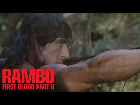 Rambo is not so girly pop here💥 Rambo: First Blood Part II | Sylvester Stallone