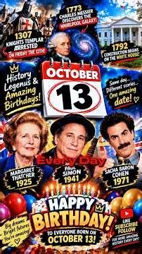 On October 13 : The Most Incredible Events in History #history #shorts #onthisday .