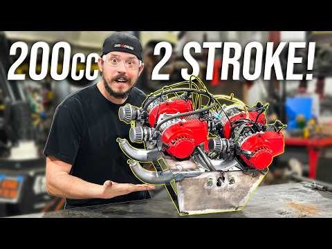 We Built a 4 Cylinder Engine Out of Weed Eater Motors (Sounds Insane!)
