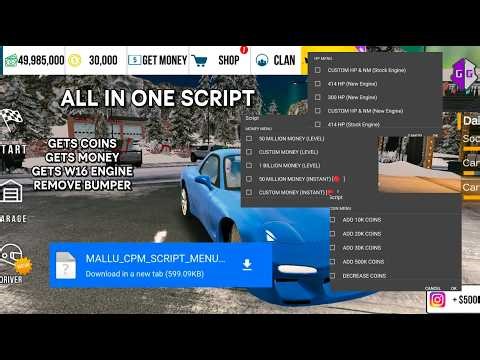 ALL IN ONE SCRIPT 🔥 BEST CPM SCRIPT 💸 GET UNLIMITED MONEY & COINS + W16 ENGINE!