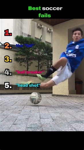 Ranking the Funniest Soccer Blunders 😂 #soccer #fails #shorts