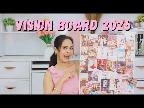 Making Vision Board 2026 🎀 | Easy Step by Step Guide 😱 | Veronica Lifestyle |