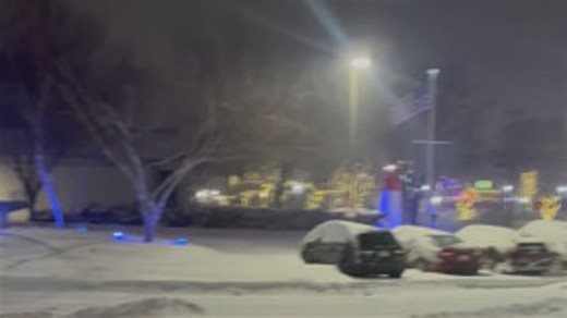 Snow has changed over to freezing rain in Mystic as of 6 p.m. Sunday. | FOX61