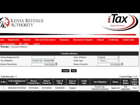 How to Check Filed KRA Returns (Original & Amended) on iTax Portal | KRA 2026 Guide