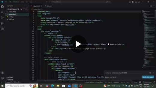 Built IntelliSQL Web App with AI-Powered VS Code | Indu varshini Surisetty posted on the topic | LinkedIn