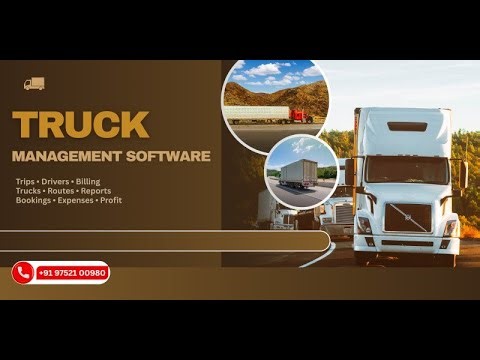 Truck Management Software | Fleet, Booking & Logistics Management System #software #businesssoftware