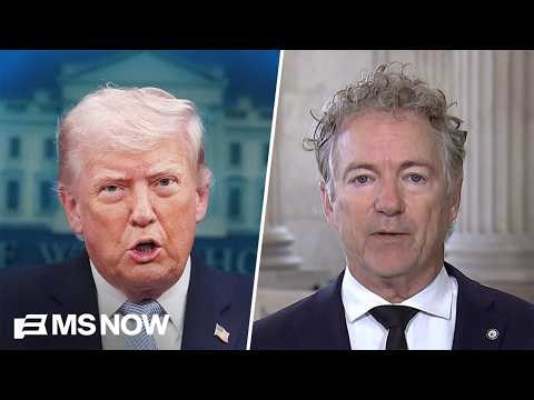 'We are made weaker by this war': Sen. Rand Paul criticizes refusal to pass war powers resolution